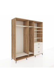 Kronos Dolap 9 Raflı 3 Çekmeceli 3 Askılı 220x59x243 - S784M064V22C