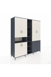 Kronos Dolap 13 Raflı 3 Çekmeceli 6 Kapaklı 220x59x243 - S784M065V14C