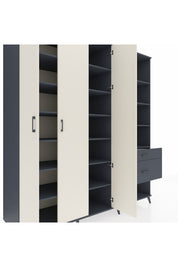 Kronos Dolap 16 Raflı 2 Çekmeceli 3 Kapaklı 220x59x243 - S784M067V14C
