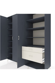 Kronos Dolap 16 Raflı 2 Çekmeceli 3 Kapaklı 220x59x243 - S784M067V16C