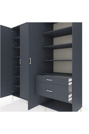 Kronos Dolap 16 Raflı 2 Çekmeceli 3 Kapaklı 220x59x243 - S784M067V17C