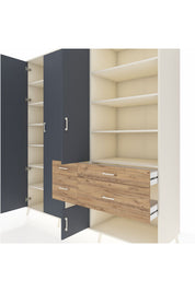 Kronos Dolap 14 Raflı 4 Çekmeceli 4 Kapaklı 220x59x243 - S784M068V09C