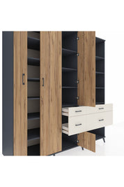 Kronos Dolap 14 Raflı 4 Çekmeceli 4 Kapaklı 220x59x243 - S784M068V10C