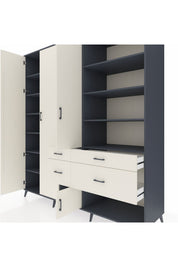 Kronos Dolap 14 Raflı 4 Çekmeceli 4 Kapaklı 220x59x243 - S784M068V13C