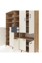 Kronos Dolap 17 Raflı 2 Çekmeceli 7 Kapaklı 220x59x243 - S784M071V23C