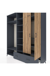 Kronos Dolap 12 Raflı 2 Çekmeceli 2 Askılı 220x59x243 - S784M072V11C