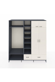 Kronos Dolap 12 Raflı 2 Çekmeceli 2 Askılı 220x59x243 - S784M072V13C