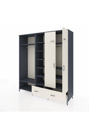 Kronos Dolap 12 Raflı 2 Çekmeceli 2 Askılı 220x59x243 - S784M072V13C