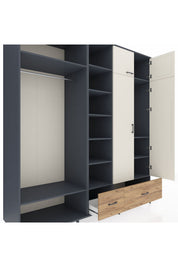 Kronos Dolap 12 Raflı 2 Çekmeceli 2 Askılı 220x59x243 - S784M072V15C