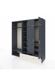 Kronos Dolap 12 Raflı 2 Çekmeceli 2 Askılı 220x59x243 - S784M072V16C