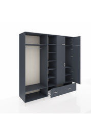 Kronos Dolap 12 Raflı 2 Çekmeceli 2 Askılı 220x59x243 - S784M072V17C
