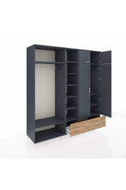 Kronos Dolap 12 Raflı 2 Çekmeceli 2 Askılı 220x59x243 - S784M072V18C
