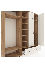 Kronos Dolap 12 Raflı 2 Çekmeceli 2 Askılı 220x59x243 - S784M072V22C