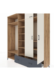 Kronos Dolap 12 Raflı 2 Çekmeceli 2 Askılı 220x59x243 - S784M072V23C