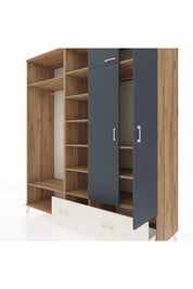 Kronos Dolap 12 Raflı 2 Çekmeceli 2 Askılı 220x59x243 - S784M072V25C