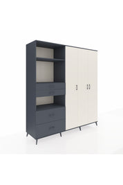 Kronos Dolap 12 Raflı 4 Çekmeceli Tek Askılı 220x59x243 - S784M073V14C