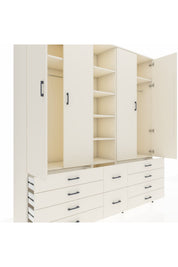 Hyperion Dolap 9 Raflı 10 Çekmeceli 2 Askılı 220x44x243 - S553M003V04B