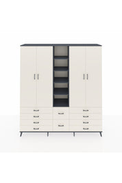Hyperion Dolap 9 Raflı 10 Çekmeceli 2 Askılı 220x44x243 - S553M003V13B