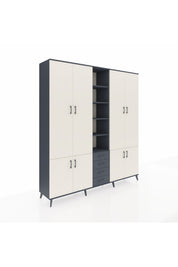 Hyperion Dolap 17 Raflı 4 Çekmeceli 8 Kapaklı 220x44x243 - S553M005V14B
