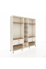 Hyperion Dolap 11 Raflı 4 Çekmeceli 2 Askılı 220x44x243 - S553M006V01B