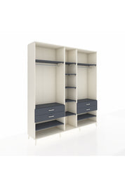 Hyperion Dolap 11 Raflı 4 Çekmeceli 2 Askılı 220x44x243 - S553M006V08B