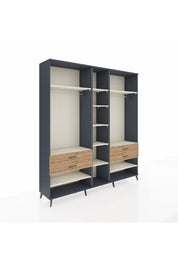 Hyperion Dolap 11 Raflı 4 Çekmeceli 2 Askılı 220x44x243 - S553M006V15B