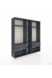 Hyperion Dolap 11 Raflı 4 Çekmeceli 2 Askılı 220x44x243 - S553M006V17B