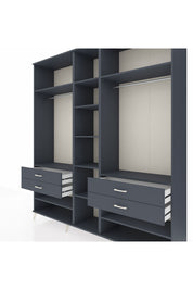 Hyperion Dolap 11 Raflı 4 Çekmeceli 2 Askılı 220x44x243 - S553M006V17B