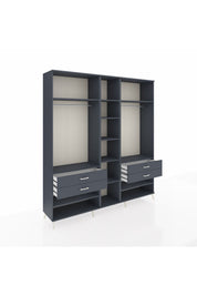 Hyperion Dolap 11 Raflı 4 Çekmeceli 2 Askılı 220x44x243 - S553M006V17B