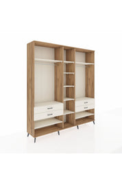 Hyperion Dolap 11 Raflı 4 Çekmeceli 2 Askılı 220x44x243 - S553M006V22B