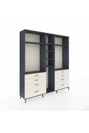 Hyperion Dolap 8 Raflı 8 Çekmeceli 3 Askılı 220x44x243 - S553M008V16B