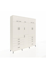 Hyperion Dolap 8 Raflı 8 Çekmeceli 3 Askılı 220x44x243 - S553M009V04B
