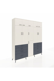Hyperion Dolap 8 Raflı 8 Çekmeceli 3 Askılı 220x44x243 - S553M009V05B
