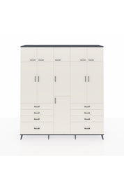 Hyperion Dolap 8 Raflı 8 Çekmeceli 3 Askılı 220x44x243 - S553M009V13B