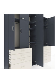Hyperion Dolap 8 Raflı 8 Çekmeceli 3 Askılı 220x44x243 - S553M009V16B