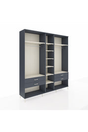 Hyperion Dolap 10 Raflı 4 Çekmeceli 2 Askılı 220x44x243 - S553M010V14B