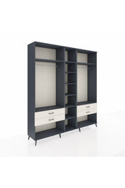 Hyperion Dolap 10 Raflı 4 Çekmeceli 2 Askılı 220x44x243 - S553M010V16B