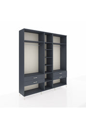 Hyperion Dolap 10 Raflı 4 Çekmeceli 2 Askılı 220x44x243 - S553M010V17B