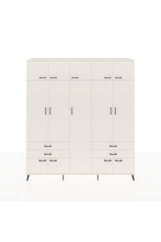 Hyperion Dolap 12 Raflı 4 Çekmeceli 2 Askılı 220x44x243 - S553M011V04B