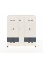 Hyperion Dolap 12 Raflı 4 Çekmeceli 2 Askılı 220x44x243 - S553M011V05B