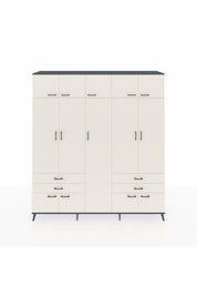 Hyperion Dolap 12 Raflı 4 Çekmeceli 2 Askılı 220x44x243 - S553M011V13B