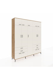 Hyperion Dolap 12 Raflı 4 Çekmeceli 2 Askılı 220x44x243 - S553M011V22B