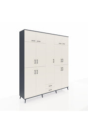 Hyperion Dolap 10 Raflı 2 Çekmeceli 4 Askılı 220x44x243 - S553M012V13B