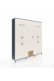 Hyperion Dolap 10 Raflı 2 Çekmeceli 4 Askılı 220x44x243 - S553M012V15B