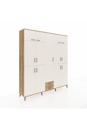 Hyperion Dolap 10 Raflı 2 Çekmeceli 4 Askılı 220x44x243 - S553M012V24B