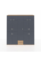 Hyperion Dolap 10 Raflı 2 Çekmeceli 4 Askılı 220x44x243