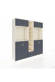 Hyperion Dolap 14 Raflı 2 Çekmeceli 2 Askılı 220x44x243 - S553M013V08B