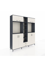 Hyperion Dolap 14 Raflı 2 Çekmeceli 2 Askılı 220x44x243 - S553M013V13B