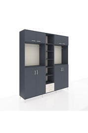 Hyperion Dolap 14 Raflı 2 Çekmeceli 2 Askılı 220x44x243 - S553M013V16B