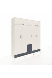 Hyperion Dolap 6 Raflı 6 Çekmeceli 4 Askılı 220x44x243 - S553M014V05B